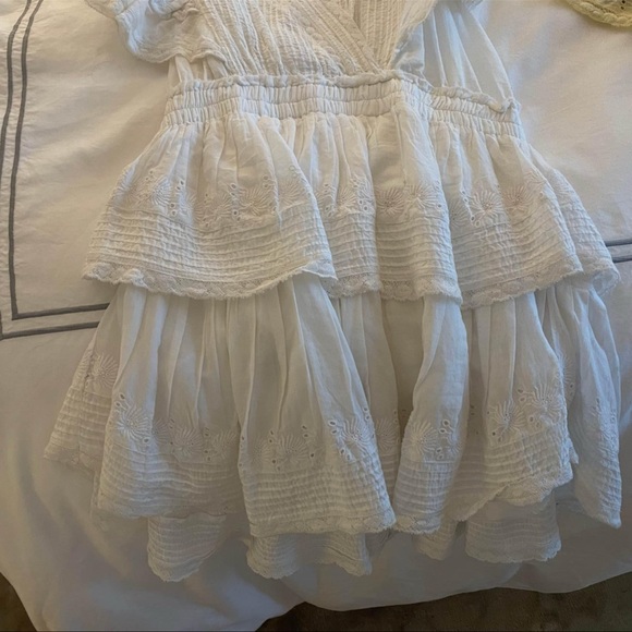 LoveShackFancy White Gwen Dress SIZE M - Picture 6 of 7